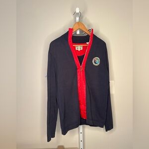 Men’s Vintage GANT Zip-Up Sweater with Waikiki Patch